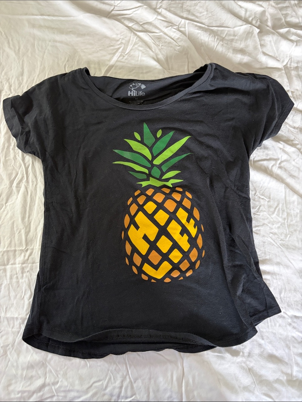 HILIFE - Black Pineapple Graphic Tee